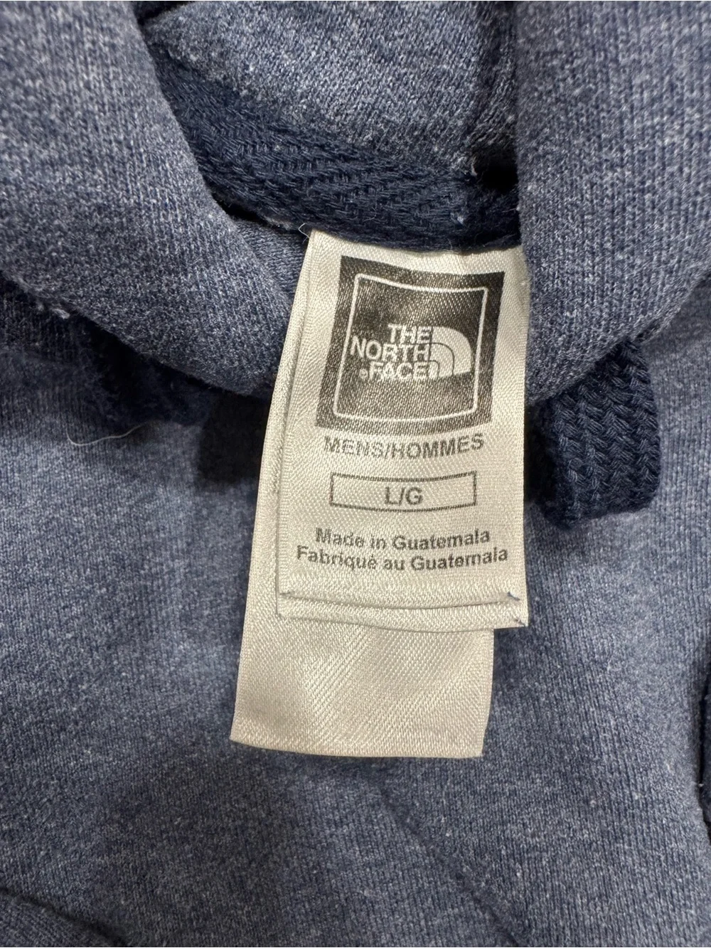 The North Face Men's Dark Gray Pullover Hoodie with Cream Logo